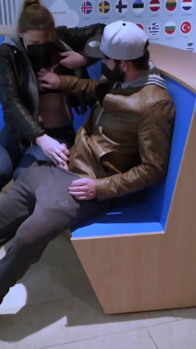 Epic moment from "That was just totally crazy! Public Sex at Bremen Airport! Was that just too bold? everyone could see it!"