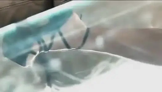 Naudia Nyce Swallows some cum after licking it up from the glass table