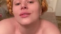 Penny Brown blowjob ice lolly braless