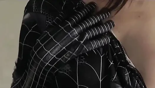Fucking a Black Spiderman Cosplay Girl Until He Cums in Her Pussy Multiple Times - Latest Indonesian Porn