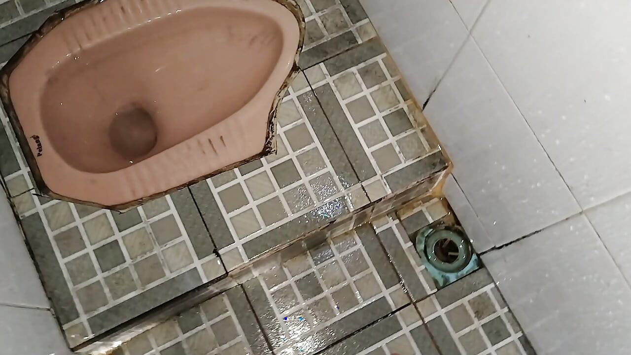 Wandelen naar natuurlijke toeristische attracties plassen in openbare toiletten