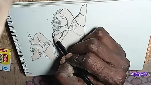 First Time Wife Shared With Friend Emotional Drawing Art