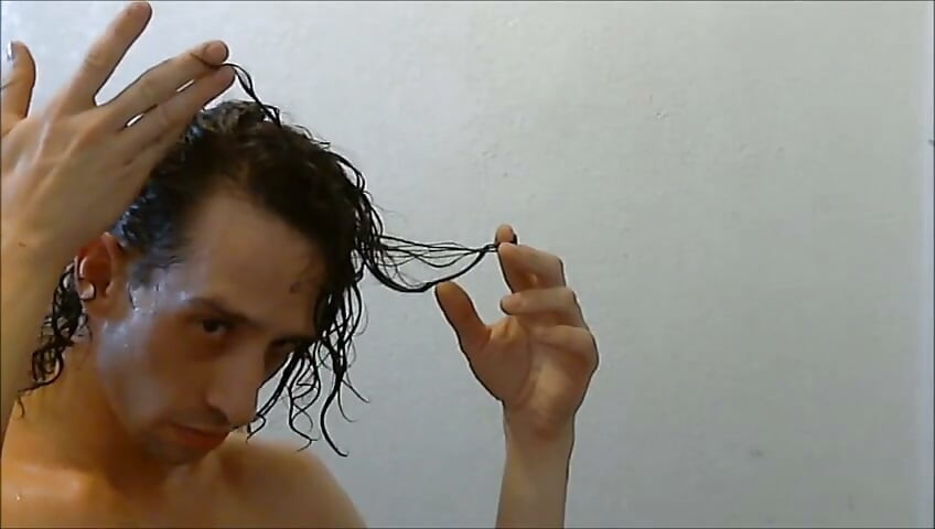 Transgirl Post-shower Source Footage for Nude Self-modeling (no Sound)