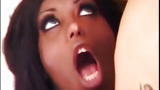 Chocolate tranny with a huge cock wants to fuck tight ass this stud