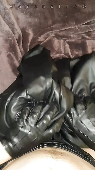 Leather Ass Toy Filled Soo Deep