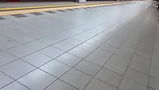 Thick Bulgarian cock is getting hard on the subway.