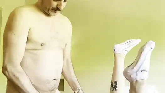 BTS footjob-shooting mit heiliger machiavelli