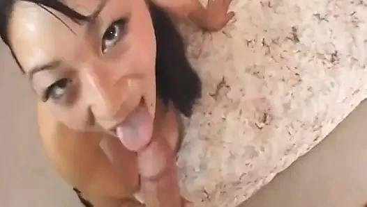 Brunette MILF Takes Big Cock Deep and Gets Facial