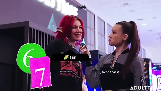 Adult Time Vists Немецкая порно конвенция | С участием Alison Rey | Венера Берлин 2025