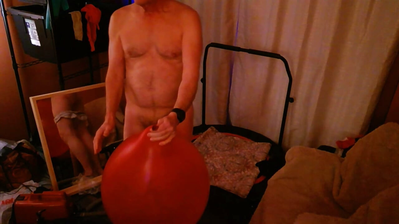 159) Two Large Round Balloons with Lotion Popped!