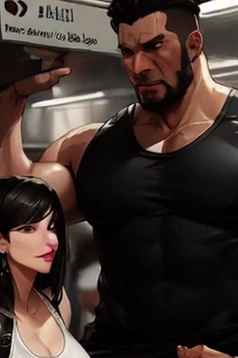 Tifa Meets a New Penis on the Train