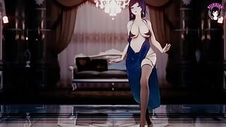 ホットドレスでセクシーなダンス(3D変態)