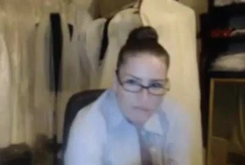 Backroom masturbation using vibe on her pussy rub tits