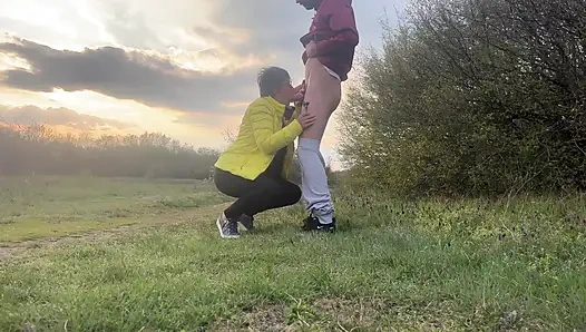 The Anal Granny Outdoors!!!