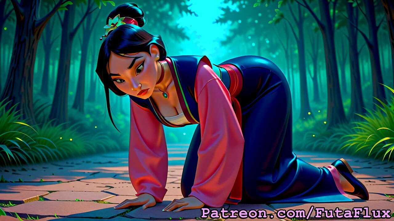 Futanari Mulan - Maszturbálás, Cumshots,, még sok más!