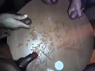Wank group, much cum. Wichsgruppe, viel Sperma!