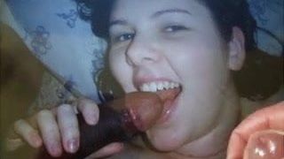 Трибьют спермы 4, белая подруга из порно-панды