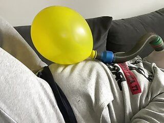Bhdl - lateksowa zabawa z oddechem - próba z rurką balonu