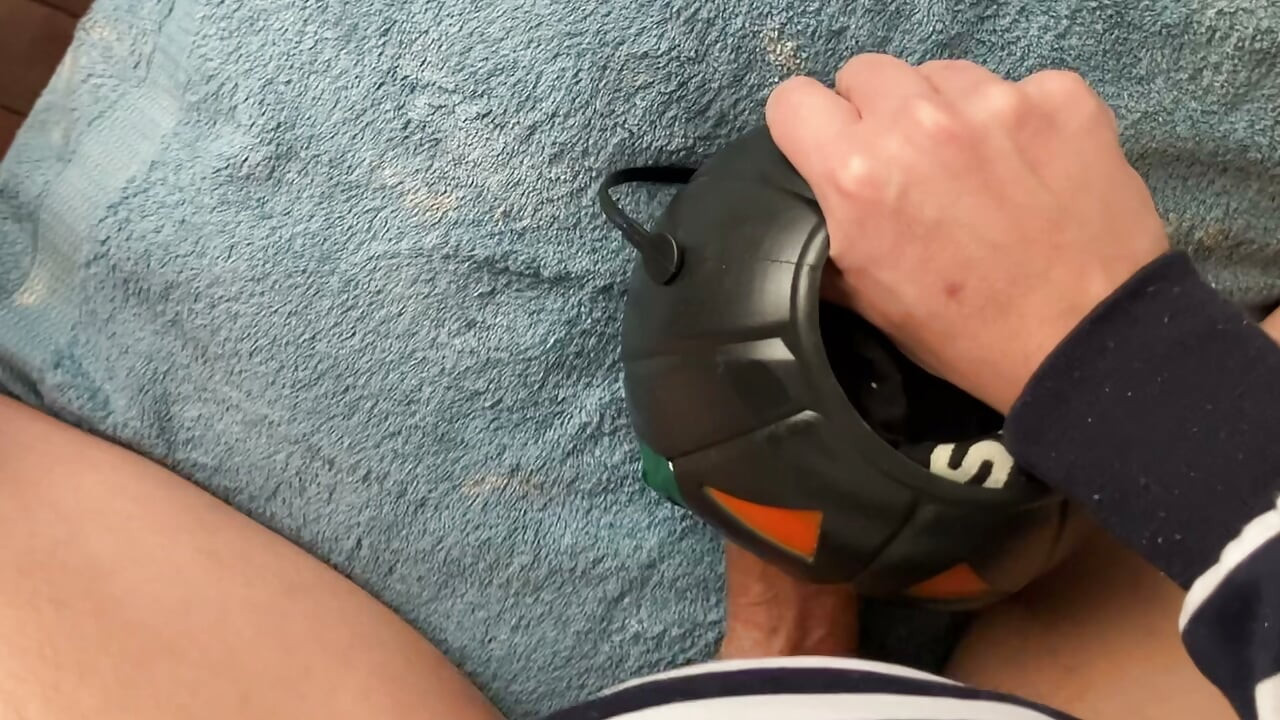 having sex with a halloween pumpkin