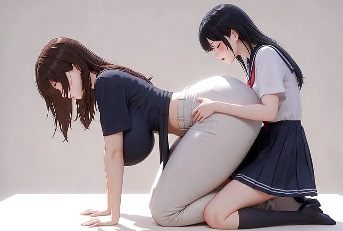 lesbians, huge ass worship.