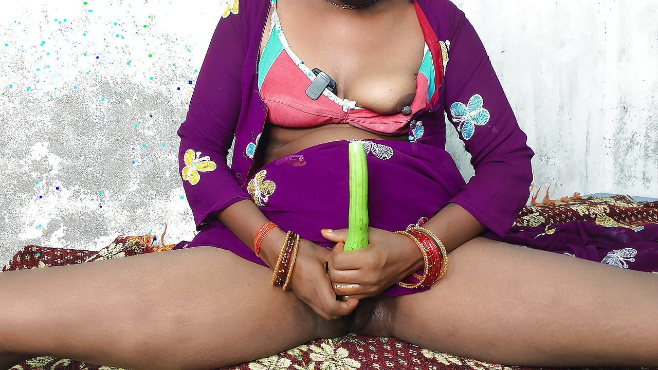 A lonely Desi lonely woman in the village is yearning to get
