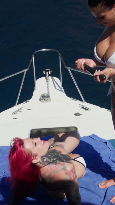 Jolee Love and Sabien Demonia Got Hardcore Anal Fuck on the Boat
