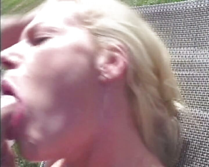 This Blonde German Babe Got Her Tigh Pussy Fucked at Pool