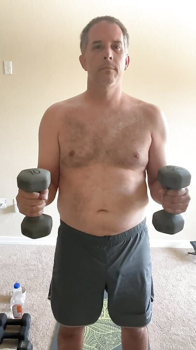 Stretching and lifting weights