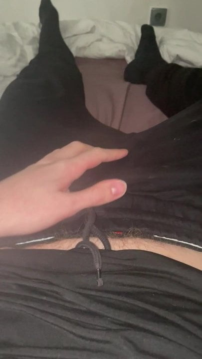 playing with my soft dick