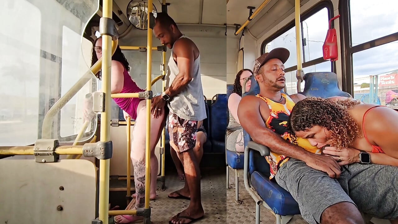 THERE WAS A LOT OF BITCHING DURING THE BUS TRIP TWO COUPLES FUCKING