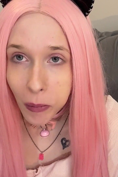 Bratty Bubblegum Slut Blowing Bubbles