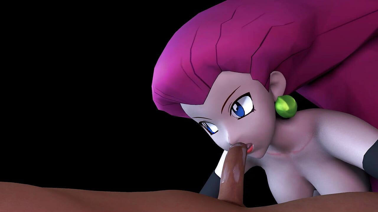 Jessie fra Team Rocket suger kuk i POV