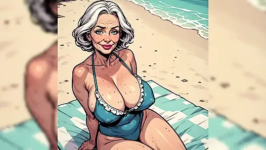 Sevimli ve seksi plaj hatunları