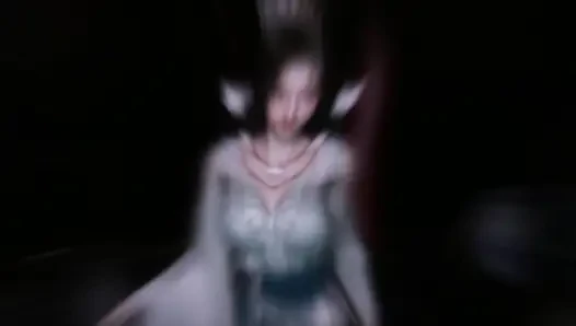 3D Big Boobs Cosplay Model Have Her First Time Gangbang Sex