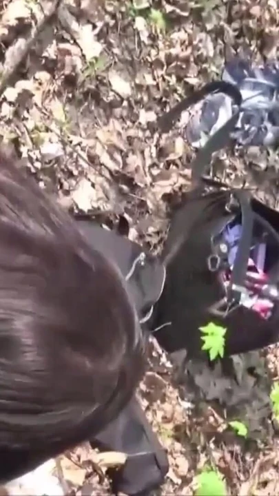 Emotional moment from "German College Teen Elisa Seduce to Fuck in Park in Berlin"