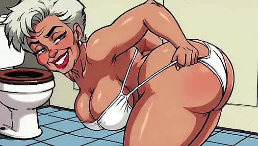 Ai Bathroom Scenes Teasing Shaking Ass