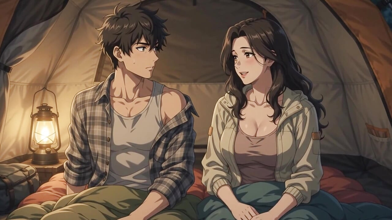 Çadırda yasak geceye direnmek için çok yakın hentai