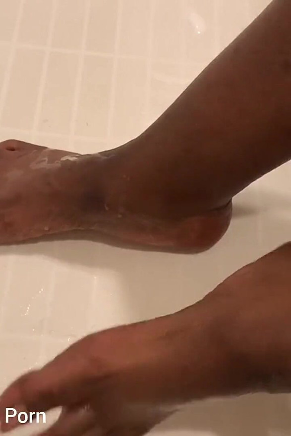 In the Bath Rubbing Washing My Feet