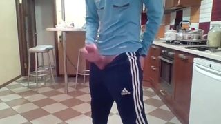 young guy shows in step mothers kitchen