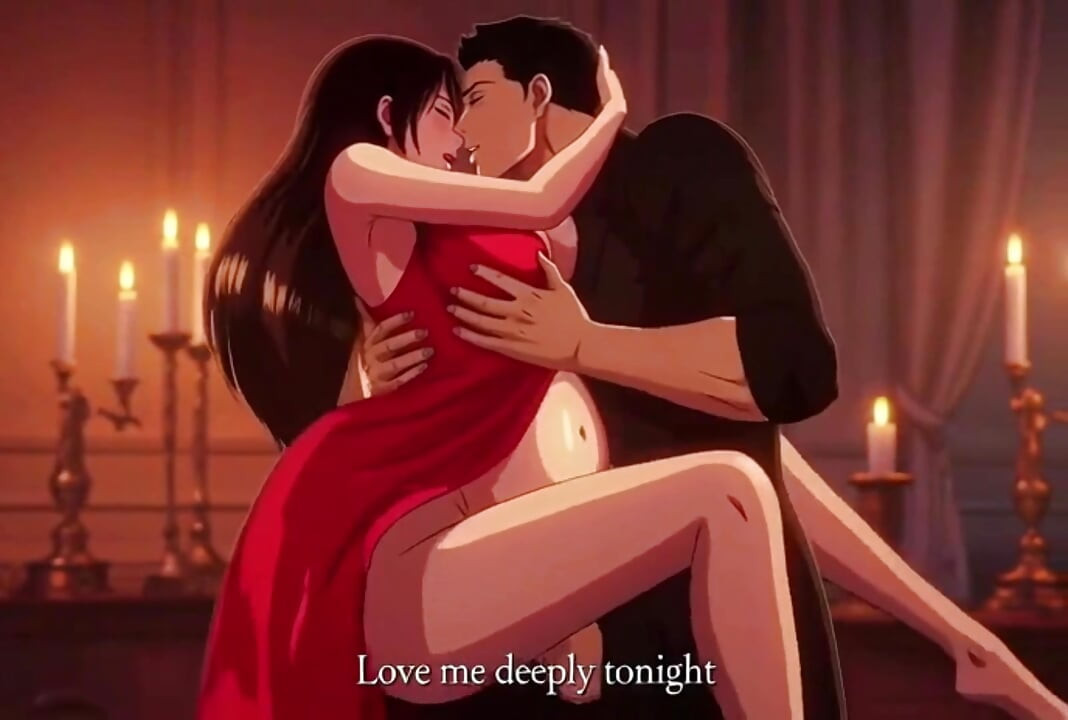 Romantic candlelight dinner that ends with husband making love to pregnant Ayesha on table