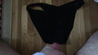 worn wife's panties cumshot