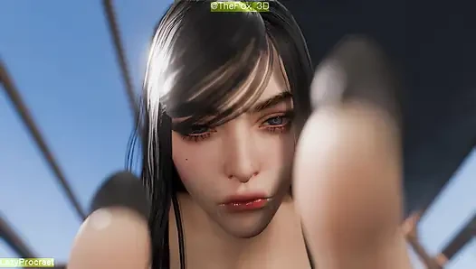 Stellar Blade - Raven в фильме обнаженный полный ремикс Color WM (без звука) от LazyProcrast Animation 3D хентай