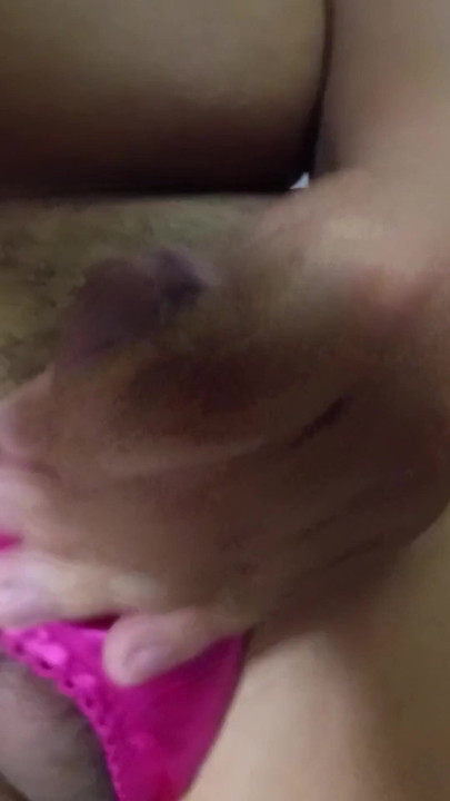Cum in my Cute little pink Satin Panties | Clip 1