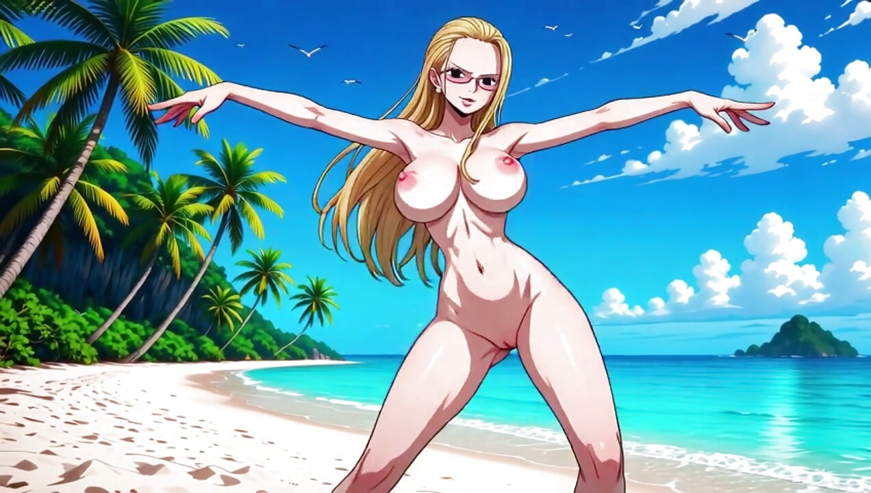One Piece Babes - One Piece female characters dancing in bikini topless and nude