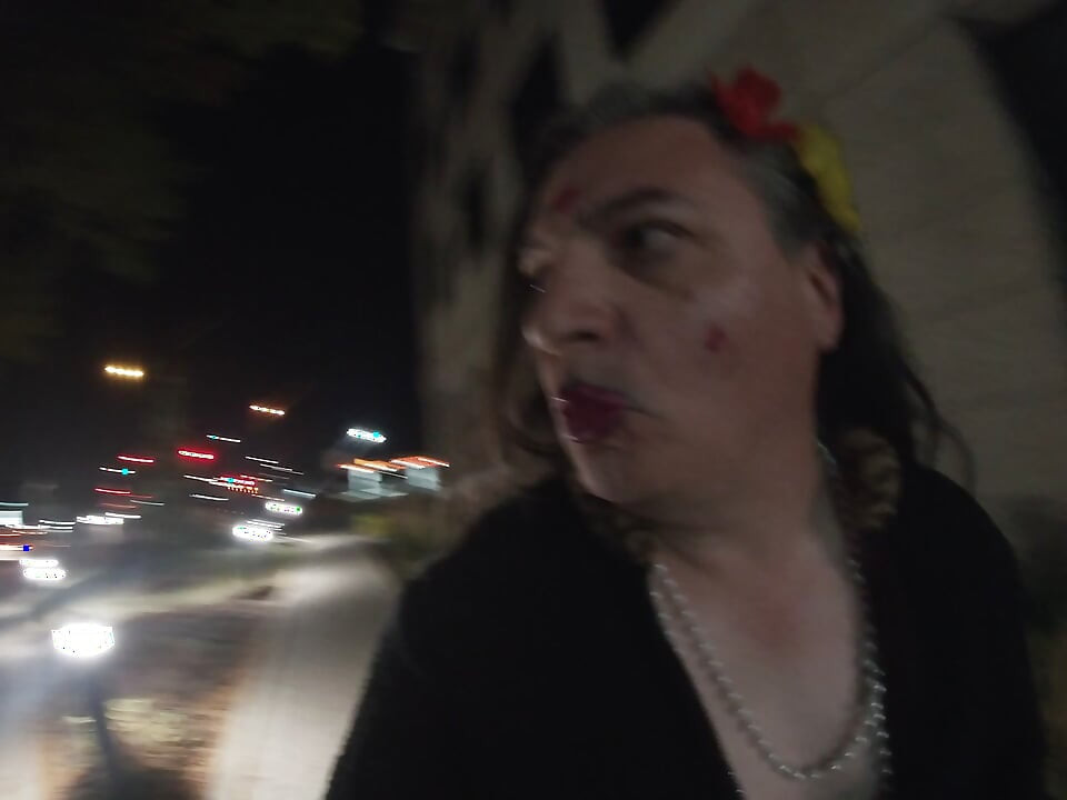 Horny mature sissy TV is whoring around the street corner for fun Tonight
