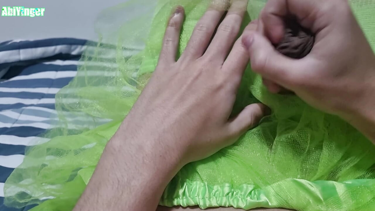 BBC Sissy Makes a Mess of Cum In Her Tutu Dress