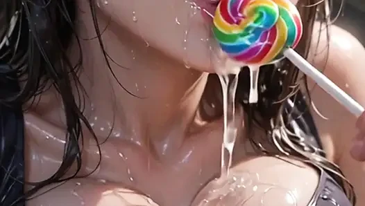 Lolipop yalama derlemesi, 3 boyutlu anime