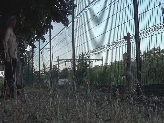 Near the rail line