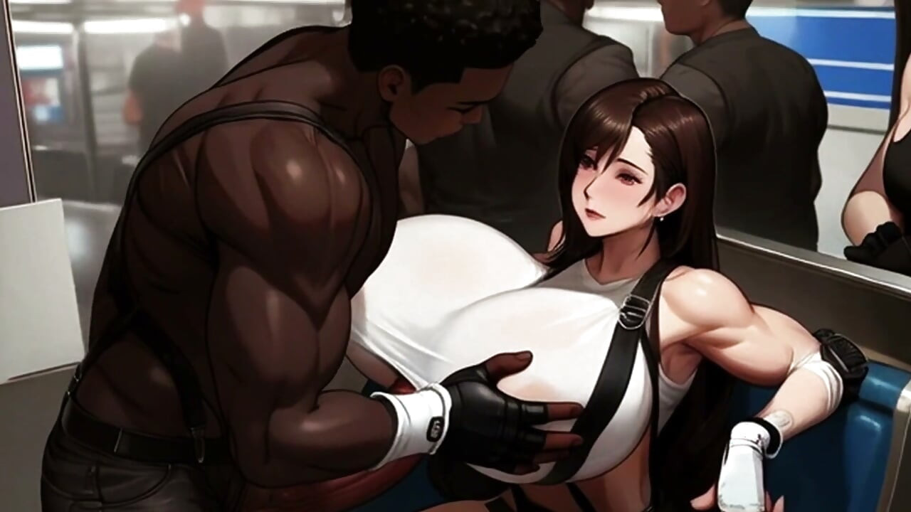 Tifa midgar treninde memelerinden sikiliyor