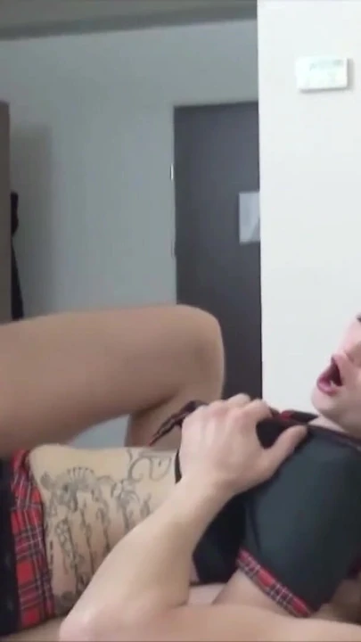 Thrilling moment from "PETITE GERMAN TEEN IN SCHOOL UNIFORM GET FIRST THREESOME"